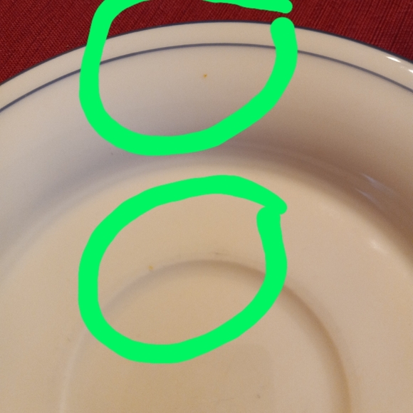 Lenox Chinastone blue pinstripes cups and saucers - Picture 14 of 16